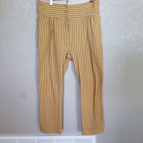 yellow striped pants